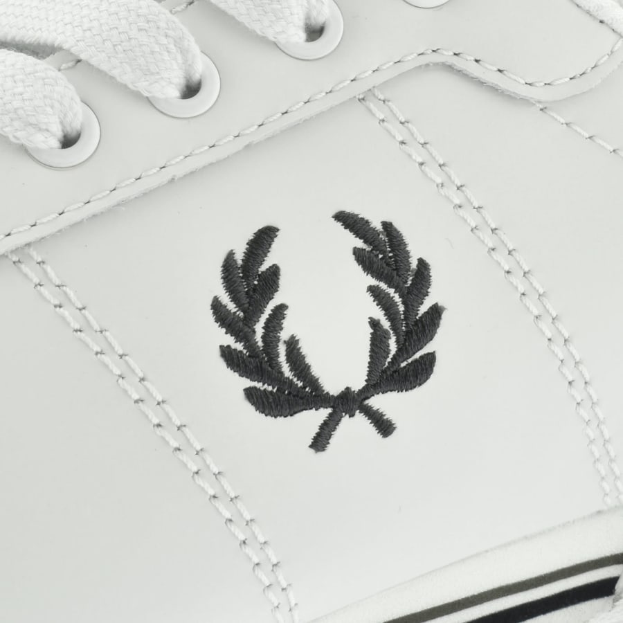 Fred Perry B722 Leather Trainers Off White Mainline Menswear United States